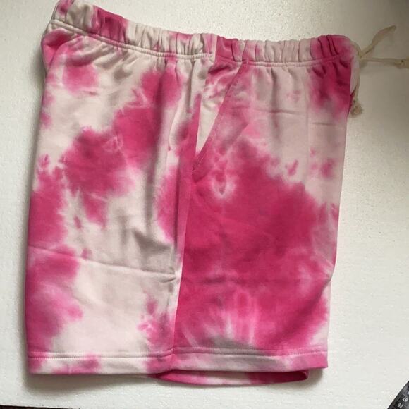 MELLODAY  Size XL Allover Tie Dye Women’s Print Shorts Size 1X Hot Pink - Picture 11 of 15